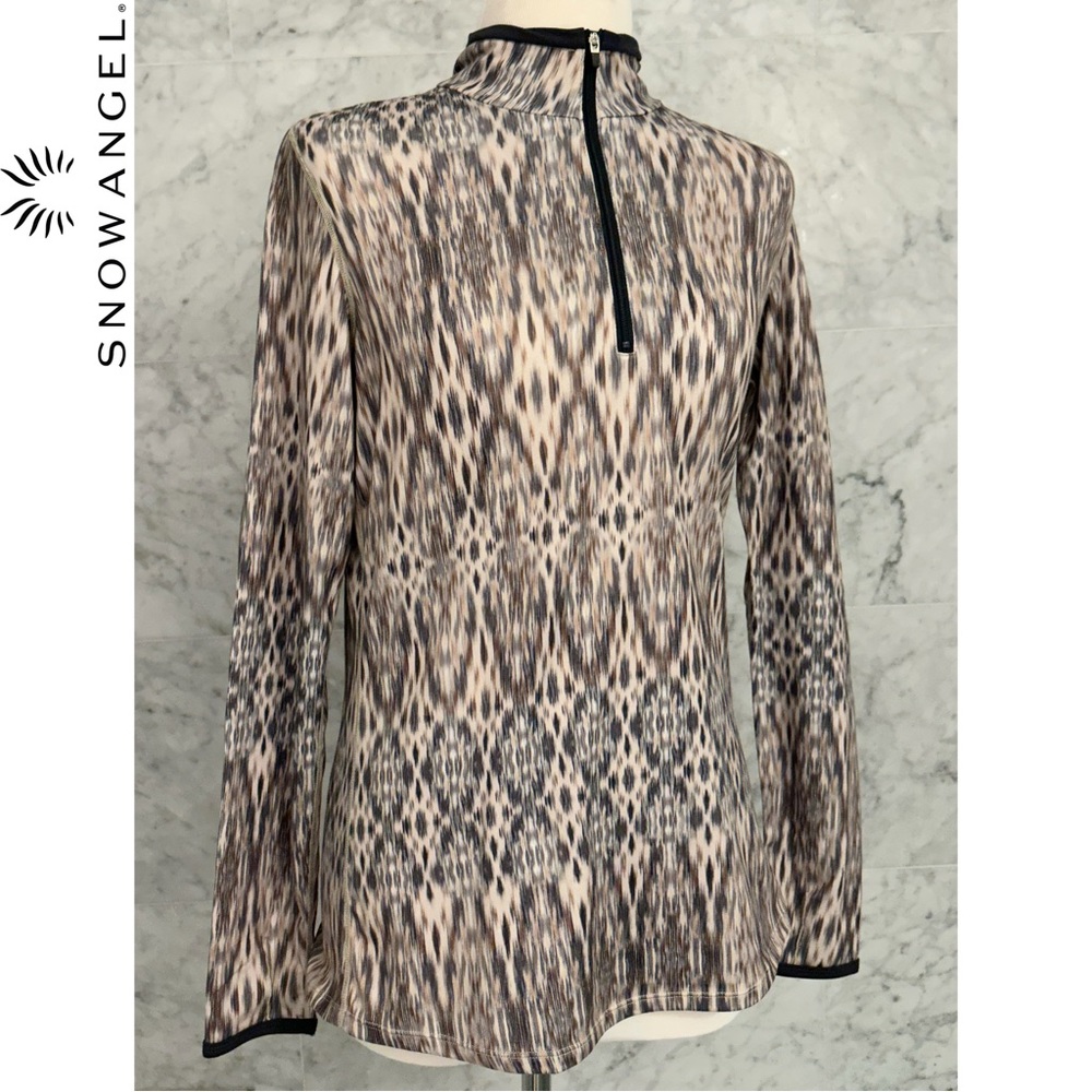 Snow Angel Quarter Zip Mid Layer Ikat Sz. Medium